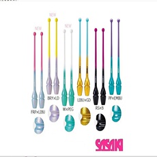 Гимнастический инвентарь 21年新色正品jp版sasaki专业艺术体操棒40.5cm渐变色m34jkghf包邮