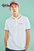 Giordano Polo nam chữ thêu vải đàn hồi đính cườm tay áo ngắn POLO01019387 - Polo áo sơ mi polo Polo