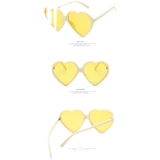 Ретро японские милые солнцезащитные очки для невесты в форме сердца на солнечной энергии