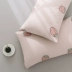 Bông dễ thương bông rửa 4 bông 4 mảnh Nhật Bản giường ngủ màu nude bông đơn giản gió ba mảnh - Bộ đồ giường bốn mảnh Bộ đồ giường bốn mảnh
