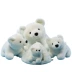 Gấu Bắc cực đồ chơi gấu búp bê búp bê hồ cá búp bê ngủ gối tuyết lỗ tuyết tổ trẻ em dễ thương - Đồ chơi mềm gấu bông hình con heo Đồ chơi mềm