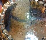 Новая индийская национальная характеристика крупная медная бронзовая тарелка с полной ручной работы.