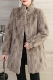 Бархатный пуховик для матери, длинная куртка, увеличенная толщина, для среднего возраста, средней длины