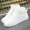 Giày cao cổ nam và nữ bình thường 2018 phiên bản mới của Hàn Quốc của mạng lưới sinh viên màu đỏ hoang dã chụp giày trượt ván tăng giày trắng - Giày cao gót