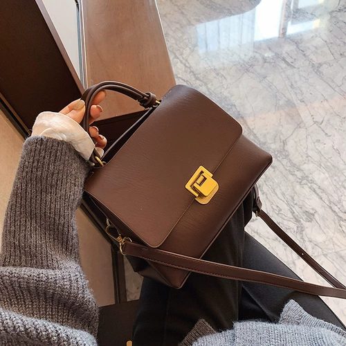 Ретро небольшая сумка, демисезонная модная универсальная портативная сумка через плечо, 2020, популярно в интернете