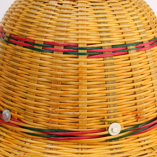Размер бамбукового шлема вдоль пикового языка дышащий бамбук, редактирование укрепления, сокрытие