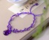 Vòng chân Amethyst tự nhiên Màu hồng pha lê Opal Nhỏ Fox Vòng tay dệt kim Phụ nữ Wang Taohua - Vòng chân cửa hàng phụ kiện Vòng chân