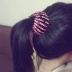 Hàn Quốc hoa kiểu tóc đuôi ngựa khóa tổ tóc vòng tóc phụ kiện rhinestone hoa bóng đầu tóc tấm lấy clip kẹp tóc mũ nón