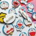Phim hoạt hình dễ thương Doraemon trâm Túi quần áo trang trí pin nhỏ leng keng huy hiệu máy mèo trâm - Trâm cài