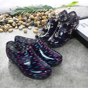 Giày mùa xuân và mùa thu mưa nữ thấp giúp ống ngắn chống thấm nước mưa nữ chống trượt giày công sở giữa và giày thời trang cũ giày nước bọt nông