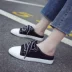 Li Kinh Thánh với cùng một màu trắng giày nhỏ nữ sinh viên Hàn Quốc phiên bản của Harajuku ulzzang giày ins có thể bước vào gót giày vải Plimsolls