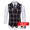 Vest phù hợp với nam nhà tạo mẫu tóc phiên bản Hàn Quốc của thủy triều tự tu nam đẹp trai phù hợp với cổ áo vest thời trang lĩnh vực áo vest houndstooth - Dệt kim Vest