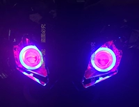 Áp dụng cho Wuyang Panda xe điện xe máy ống kính thiên thần xenon đèn pha đèn pha cá mắt - Đèn HID xe máy đèn xe siêu sáng