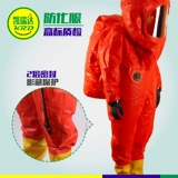 Первый вежливый тяжелый тип Полно -целостный антихимический костюм соединяющий световой свет световой световой и щелочной химический жидкий аммиак Огня противопожарная защита