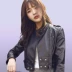 2017 mùa xuân và mùa thu mới ultra ngắn pu da của phụ nữ Hàn Quốc phiên bản của Slim thời trang slimming da xe gắn máy áo khoác áo khoác nhỏ áo khoác da nữ xịn hàn quốc Quần áo da