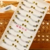 Nhật Bản handmade lông mi giả siêu trang điểm nude siêu dày Yiyi cánh dưới lông mi trong suốt Y-13