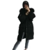 2018 mới của Hàn Quốc phiên bản của chống mùa xuống áo khoác cổ áo lông thú lớn nữ phần dài lỏng dày lên trên đầu gối xuống áo khoác giải phóng mặt bằng