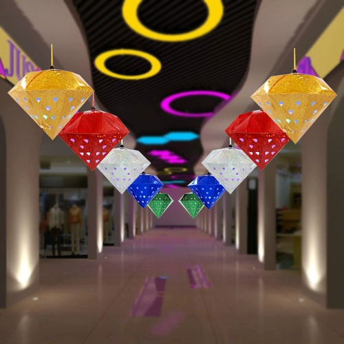 Рождество Три -меры Hollow Diamond Mall Bar Healling Corveration Ball Panned Mid -Autumn Festival National Day Day Scenout