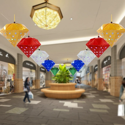 Рождество Три -меры Hollow Diamond Mall Bar Healling Corveration Ball Panned Mid -Autumn Festival National Day Day Scenout