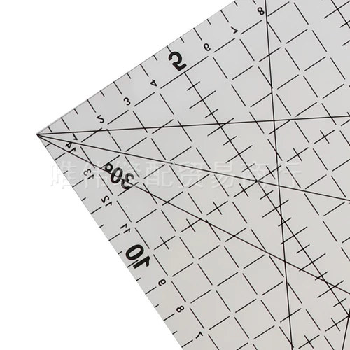 Новая точная резка выделенная специальная лоскутная линейка, фиксированная линейка шва с колесным ножом, используется для использования линейки резки