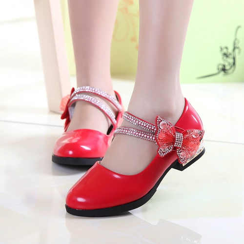 Демисезонный высокий черный наряд маленькой принцессы для кожаной обуви, обувь, танцующее платье