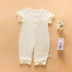 Mùa hè bé gái mỏng phần tay áo ngắn jumpsuit nam nữ 0-1 tuổi quần áo điều hòa quần bé quần cotton romper leo núi quần áo - Áo liền quần Áo liền quần