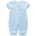 Mùa hè bé gái mỏng phần tay áo ngắn jumpsuit nam nữ 0-1 tuổi quần áo điều hòa quần bé quần cotton romper leo núi quần áo - Áo liền quần