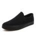 Mùa hè cũ Bắc Kinh giày vải của nam giới một chân giày thường lười biếng xu hướng thoáng khí đen làm việc giày vải nam