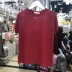 Áo lưới đỏ mẫu 2019 hè mới thời trang áo sơ mi dáng lửng Đầm mỏng tay ngắn cổ tròn màu đỏ Áo thun nữ - Áo phông Áo phông