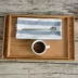 Hàn quốc-phong cách vát rắn gỗ hình chữ nhật khay trà bằng gỗ đặt khay khay trà tấm gỗ bằng gỗ khách sạn khay gỗ Tấm