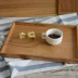 Hàn quốc-phong cách vát rắn gỗ hình chữ nhật khay trà bằng gỗ đặt khay khay trà tấm gỗ bằng gỗ khách sạn khay gỗ