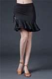 Новая латинская танцевальная одежда для взрослых женских латинских танцевальной юбки под юбкой с короткой юбкой Fish Bone