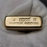 Zippo более легкое подлинное ветрозащитное ярко -бронзовое зеркало Слим узкая машина 1654 Ladies Zppo Kerosene Оригинальный подлинный