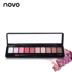 Hàn Quốc Chính hãng NOVO Ten Color Eyeshadow 10 Color Nude Makeup Earth Color Eye Shadow Matte Eye Shadow Dish Brush Makeup - Bóng mắt bảng phấn mắt colourpop Bóng mắt