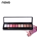 Hàn Quốc Chính hãng NOVO Ten Color Eyeshadow 10 Color Nude Makeup Earth Color Eye Shadow Matte Eye Shadow Dish Brush Makeup - Bóng mắt bảng mắt etude house Bóng mắt