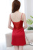 Váy ngủ nữ có đệm ngực gợi cảm băng lụa backless mùa hè ren mỏng tập hợp đồ ngủ lưới cỡ lớn - Đêm đầm váy nữ đẹp Đêm đầm