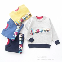 Детский осенний хлопковый шерстяной свитер для мальчиков, мультяшный лонгслив для раннего возраста, коллекция 2023, детская одежда