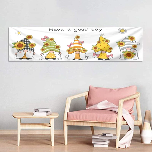 Брендовый свежий мультяшный гобелен, настенная штора для спальни
