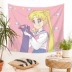 Bắc Âu INS Phim hoạt hình Cô gái màu hồng Nước Ice Moon Trang trí tường Tấm thảm Phòng ngủ Phòng khách Treo Vải Khăn trải bàn Nền vải thảm treo tường phòng khách Tapestry