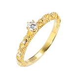 宝石矿工 Золотое обручальное кольцо с косичкой, 18 карат