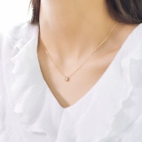 宝石矿工 Бриллиантовая подвеска, ожерелье, цепочка до ключиц, золото 750 пробы