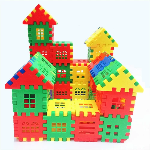 Пластиковый конструктор, игрушка, домик для мальчиков и девочек, 6 лет