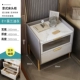 Bàn đầu giường thông minh phòng ngủ hiện đại đơn giản tủ nhỏ ánh sáng sang trọng Ý tối giản sạc không dây tủ lưu trữ gỗ nguyên khối