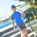 Dolce Chuông new boy đồ bơi thời trang cậu bé lớn ngắn tay mui xe thoải mái kem chống nắng chia swimsuit set mua đồ bơi cho be gái 12 tuổi Bộ đồ bơi của Kid