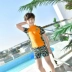 Dolce Chuông new boy đồ bơi thời trang cậu bé lớn ngắn tay mui xe thoải mái kem chống nắng chia swimsuit set