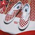 [Morning Run] Vans Era Crft Black and White Red Checkerboard Giày đế thấp bằng vải cao nhất VN0A3WLRVPN - Plimsolls giày sục thể thao Plimsolls