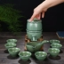 Cốc men cổ điển tách trà tự động hoài cổ lười bán tự động Bộ trà Kung Fu retro pha trà 10 tùy chọn - Trà sứ