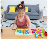 Строительные кубики для мальчиков и девочек с грибочками-гвоздиками, интеллектуальная игрушка для раннего возраста, 2345 лет, раннее развитие, подарок на день рождения