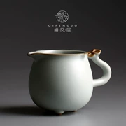 Qifengju lò nung fairway cốc men gốm men đồng phục tách trà tách trà lớn men bộ phim mở có thể được nâng lên - Trà sứ