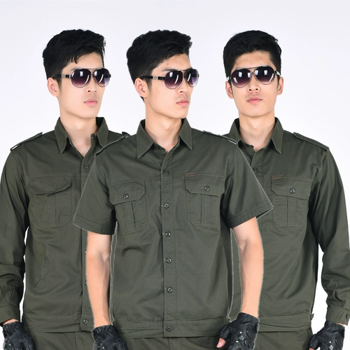 Хлопковый износостойкий летний тонкий комбинезон, короткий рукав